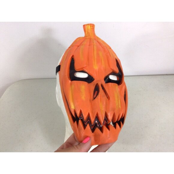 Vintage Halloween Pumpkin Mask Latex Rubber - Picture 4 of 7